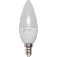 Эл. лампа светодиодная SVC LED C35-7W-E14-6500K, Холодный