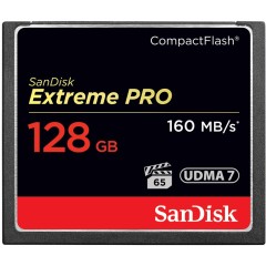 SanDisk Extreme Pro CF 160MB/<wbr>s 128 GB VPG 65, UDMA 7; EAN: 619659102500