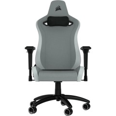 CORSAIR TC200 Soft Fabric Gaming Chair, Standard Fit - Light Grey/<wbr>White
