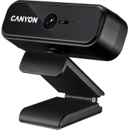 CANYON C2 720P HD 1.0Mega fixed focus webcam with USB2.0. connector, 360° rotary view scope, 1.0Mega pixels, built in MIC, Resolution 1280*720(1920*1080 by interpolation), viewing angle 46°, cable length 1.5m, 90*60*55mm, 0.104kg, Black