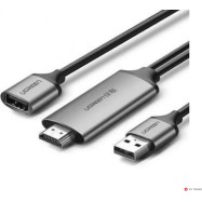 Кабель UGREEN CM151 USB to HDMI Digital AV Adapter 1.5m (Gray). 50291