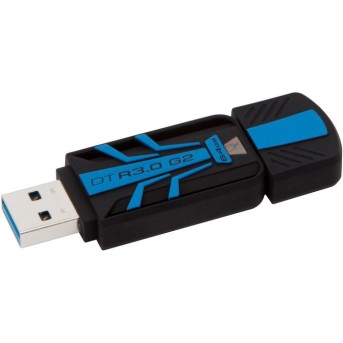 USB флешка 64Gb Kingston DTR30G2/<wbr>64GB Синяя - Metoo (1)