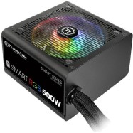 Блок питания Thermaltake Smart RGB 500W/Fan Hub/80 Plus/EU/All Sleeved Cables, PS-SPR-0500NHSAWE-1