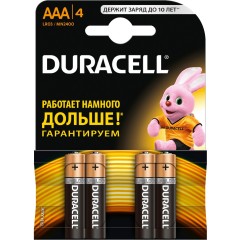 Батарейка DURACELL Basic ААА 4шт LR03